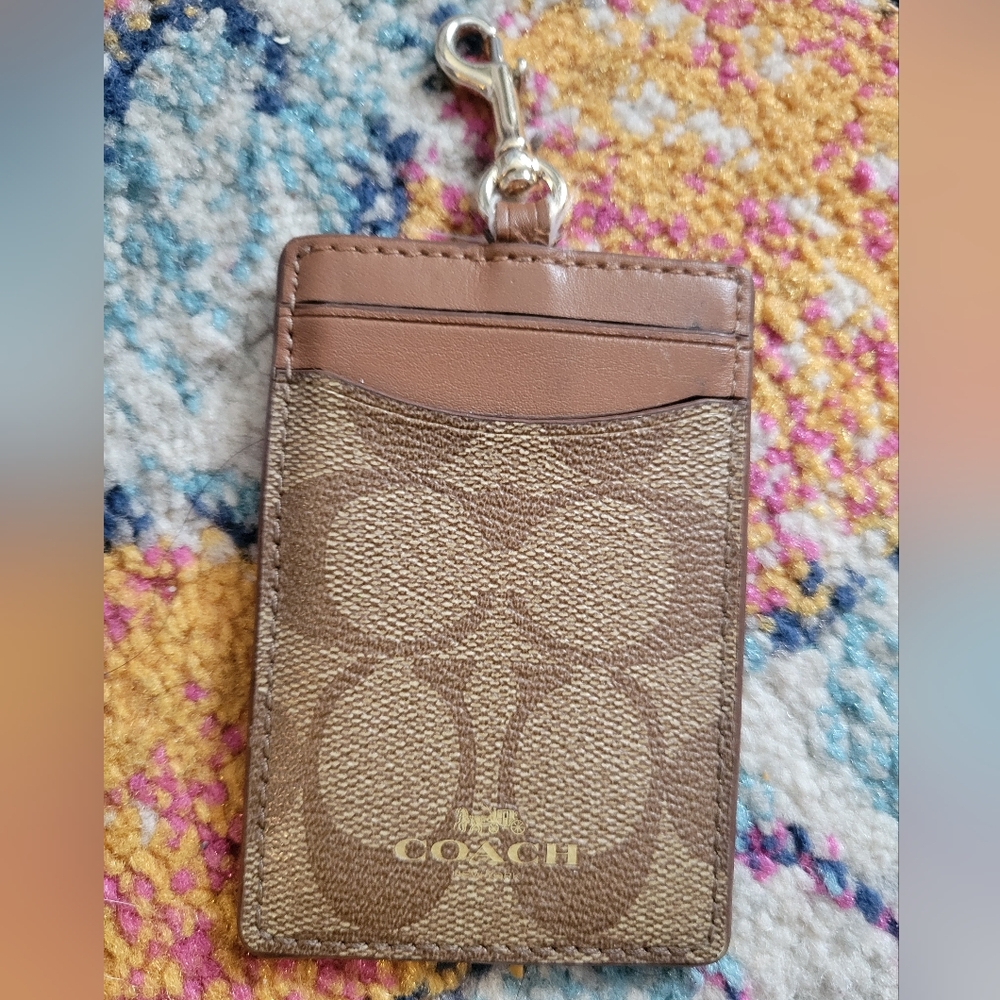 Coach Brown Card Holder | Used, See Images